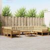 vidaXL Conjunto de sof&aacute;s de exterior con coj&iacute;n 10 pcs Natural y Beige