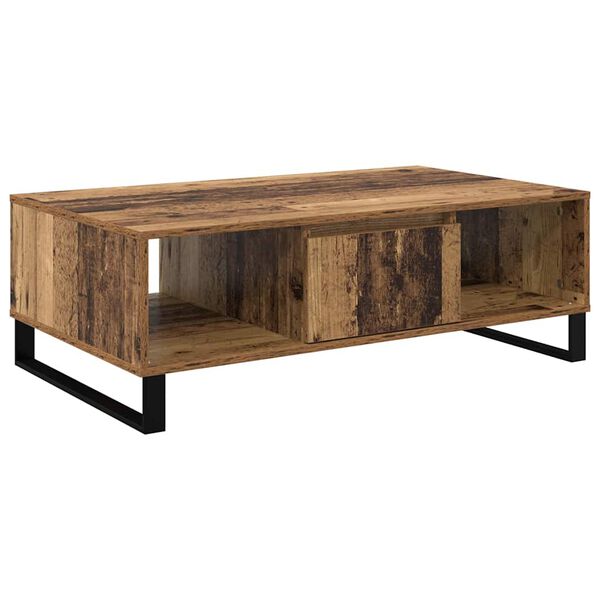 vidaXL Mesa de Caf&eacute; Madera vieja 104 x 60 x 35 cm Madera de ingenier&iacute;a