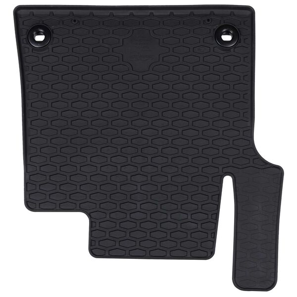 vidaXL Alfombrilla de Coche 3 pcs Negro TPE