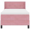vidaXL Cama tipo Box Spring con colch&oacute;n Rosa 200 x 80 cm Poli&eacute;ster
