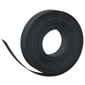vidaXL Bordes para jard&iacute;n 25 m 10 cm PE Negro