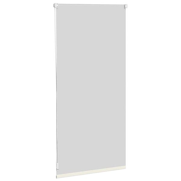 vidaXL Estor enrollable opaco 44,4x100 cm, ancho de tela 40 cm, blanco roto