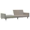 vidaXL Sof&aacute; cama de 2 plazas terciopelo gris claro