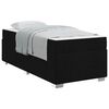 vidaXL Estructura de cama con colchón Negro 90 x 190 cm tela