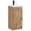 vidaXL Vanidad de ba&ntilde;o con lavabo Roble Artesanal 42 x 40 x 84,5 cm