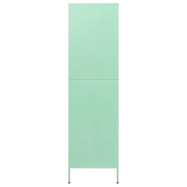 vidaXL Armario de acero verde menta 90x50x180 cm
