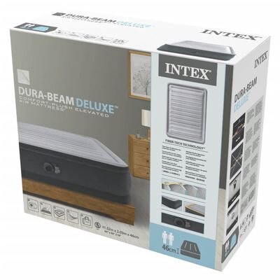 Intex Cama inflable Dura-Beam Deluxe Comfort Plush 152x203x46 cm