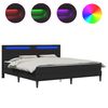 vidaXL Estructura de cama Negro 180 x 200 cm Cuero sint&eacute;tico