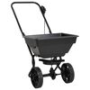 vidaXL Carrito de mano esparcidor de sal PVC y acero 80x46x75 cm 15 L