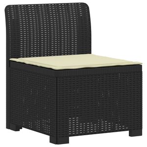 vidaXL Sill&oacute;n Individual de Jard&iacute;n con Coj&iacute;n Apariencia de Ratan PP