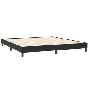 vidaXL Estructura de cama sin colch&oacute;n terciopelo negro 200x210 cm