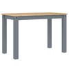 vidaXL Juego de comedor Panama 3 pzas madera maciza de pino gris