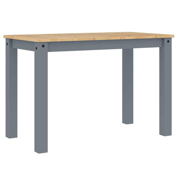vidaXL Juego de comedor Panama 3 pzas madera maciza de pino gris