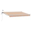 vidaXL Toldo Retr&aacute;ctil El&eacute;ctrico Azul, Naranja, Blanco 3 x 2,5 m
