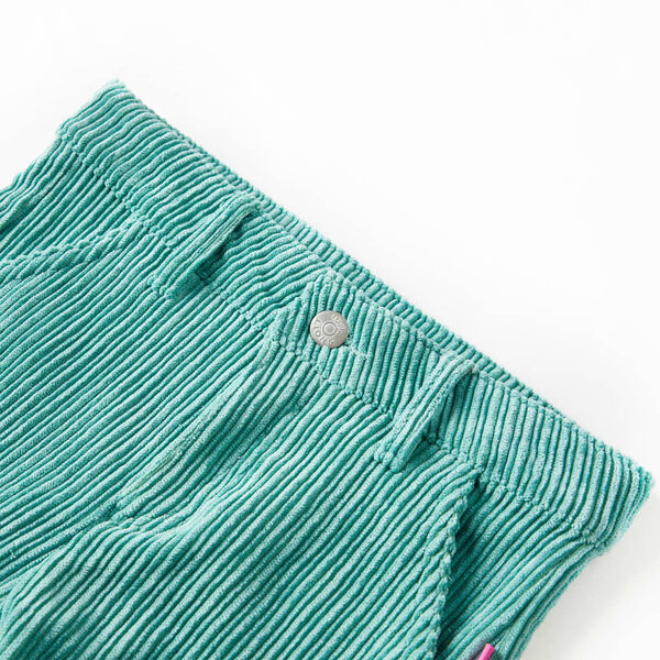 Pantalón infantil de pana verde menta 92