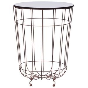 vidaXL Mesa de centro dorado &Oslash; 40 cm