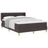 vidaXL Cama tipo Box Spring Marr&oacute;n Oscuro 200 x 140 cm Poli&eacute;ster