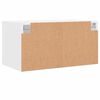 vidaXL Mueble de pared con puertas de vidrio blanco 68,5x37x35 cm