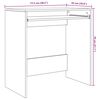 vidaXL Escritorio Roble artisan 77.5 x 43 x 79 cm Madera contrachapada
