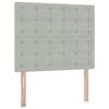 vidaXL Cama con almacenamiento y colch&oacute;n Gris Claro 120 x 190 cm