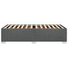 vidaXL Estructura de cama sin colch&oacute;n tela gris oscuro 90x190 cm