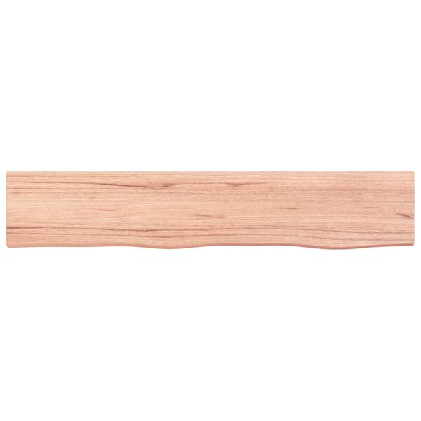 vidaXL Estante de pared madera roble tratada marr&oacute;n claro 100x20x6 cm
