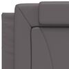 vidaXL Cama Viana con colch&oacute;n cuero sint&eacute;tico gris 80x200 cm