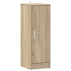 vidaXL Zapatero de aglomerado roble Sonoma 32x35x92 cm