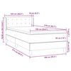 vidaXL Cama box spring con colch&oacute;n terciopelo rosa 100x210 cm