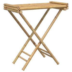 vidaXL Mesa bandeja plegable bamb&uacute; 70,5x42,5x80 cm