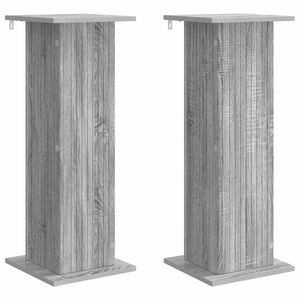 vidaXL Soporte de plantas 2 uds. Gris Sonoma 30,5 x 30 x 80,5 cm