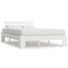 vidaXL Estructura de cama sin colch&oacute;n madera de pino blanca 140x200 cm