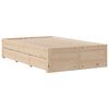 vidaXL Cama sin colch&oacute;n con cajones madera maciza de pino 135x190 cm
