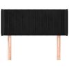 vidaXL Cabecero de terciopelo negro 83x16x78/88 cm