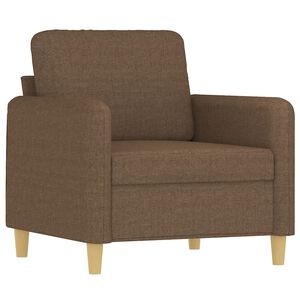 vidaXL Sill&oacute;n de tela marr&oacute;n 60 cm