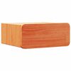 vidaXL Mesita de Noche con caj&oacute;n Marr&oacute;n cera 39 x 34 x 16,5 cm