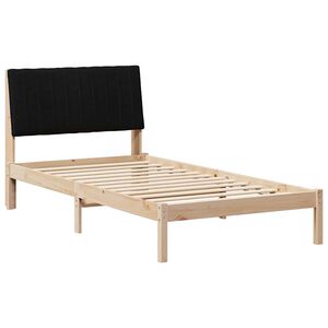 vidaXL Estructura de cama Marr&oacute;n 100 x 200 cm Madera de pino macizo