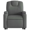 vidaXL Sill&oacute;n reclinable elevable de tela gris oscuro