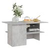 vidaXL Mesa de centro madera contrachapada gris hormig&oacute;n 90x60x46,5 cm