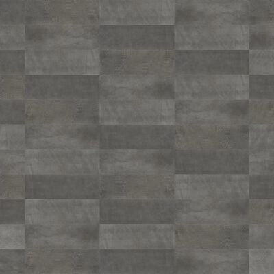 WallArt Paneles de pared de cuero Connaught gris sombra 16 piezas