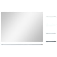 vidaXL Espejo de pared con 5 estantes plateado 80x60 cm