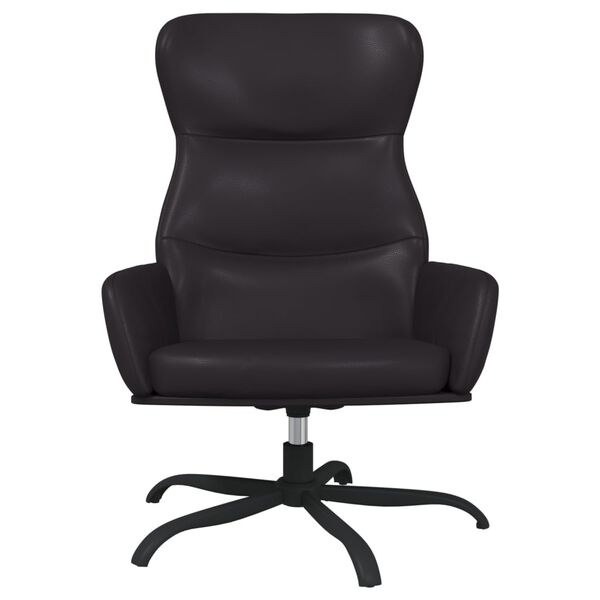 vidaXL Sill&oacute;n de relax de cuero sint&eacute;tico negro