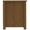 vidaXL Armario zapatero madera maciza pino marr&oacute;n miel 110x38x45,5cm