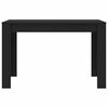 vidaXL Mesa de comedor de madera contrachapada negro 120x60x76 cm