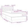 vidaXL Cama box spring con colch&oacute;n terciopelo rosa 90x220 cm