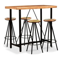 vidaXL Set de muebles de bar 5 piezas madera de acacia y reciclada