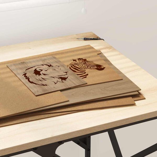 vidaXL Paneles Decorativos 12 pcs Roble artisan 30 x 42 x 0.3 cm