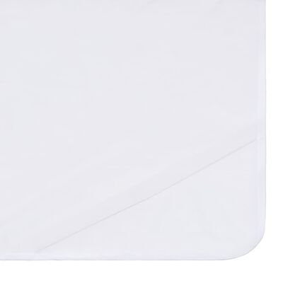 vidaXL Protector de colchón impermeable 2 uds algodón blanco 60x120 cm