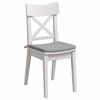 vidaXL Cojines para asiento 4 pcs Gris Nube 40 x 40 x 3 cm tela