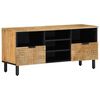 vidaXL Mueble de TV madera maciza de mango marr&oacute;n 100x33x46 cm